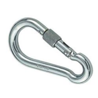 Карабин пружинный с резьбовой втулкой 10х100 АРТ 814594 нержавеющая сталь А4